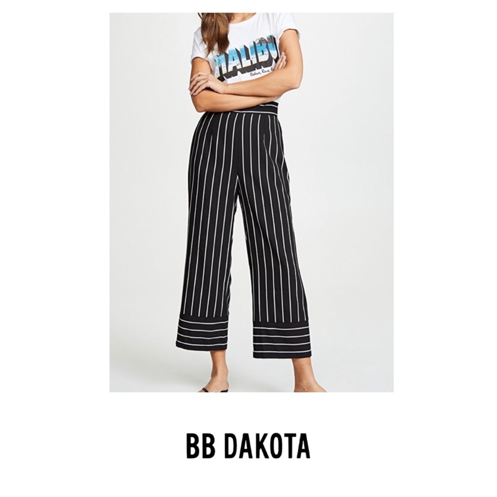 BB Dakota Skip the Lines Wide Leg Pants